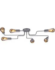 Szara designerska lampa sufitowa - S142-Imerix w sklepie Edinos.pl