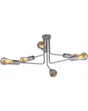 Szara lampa sufitowa w stylu loft - S143-Imerix w sklepie Edinos.pl