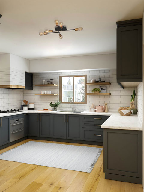 Czarno-złota lampa sufitowa ruchoma S145-Chloe