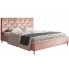 Tapicerowane łóżko z pikowanym zagłówkiem 120x200 Colette