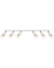 Biała punktowa lampa sufitowa na listwie - S150-Syntio w sklepie Edinos.pl