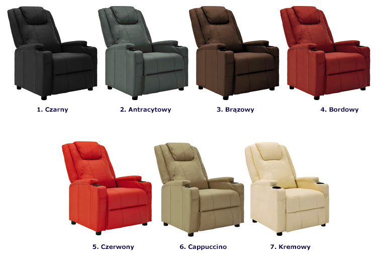 Produkt Brązowy rozkładany fotel wypoczynkowy - Rosario - zdjęcie numer 2
