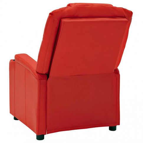 Czerwony nowoczesny fotel Rosario