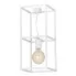 Biała industrialna lampa sufitowa do salonu D021-Avner