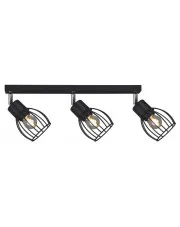 Czarna lampa sufitowa na listwie loft - S156-Mikela