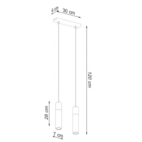 Wymiary lampy S163-Leya