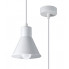 Biała lampa wisząca ze stożkowym kloszem S166-Melvi