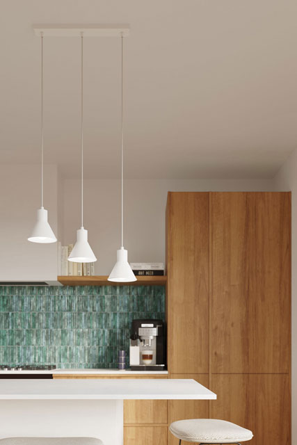 Biała potrójna lampa wisząca S167-Asod