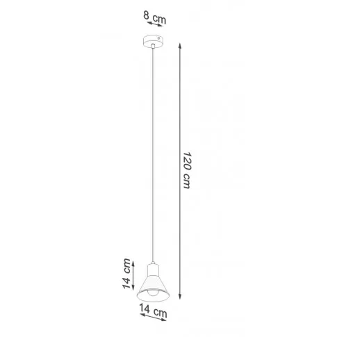 Wymiary lampy S166-Melvi