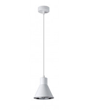 Biała punktowa lampa wisząca loft - S170-Koria w sklepie Edinos.pl