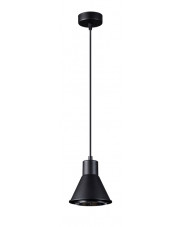 Czarna lampa wisząca loft stożek - S170-Koria w sklepie Edinos.pl