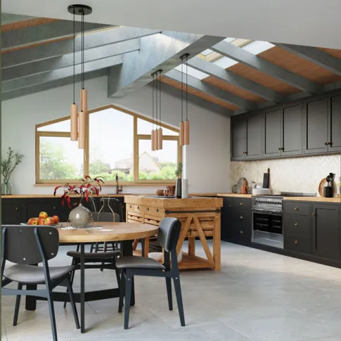 Wizualizacja wnętrza z użyciem lampy S168-Lini