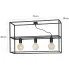 Wymiary czarnej lampy sufitowej D023-Avner