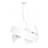 Biała nowoczesna wisząca lampa regulowana D026-Harren