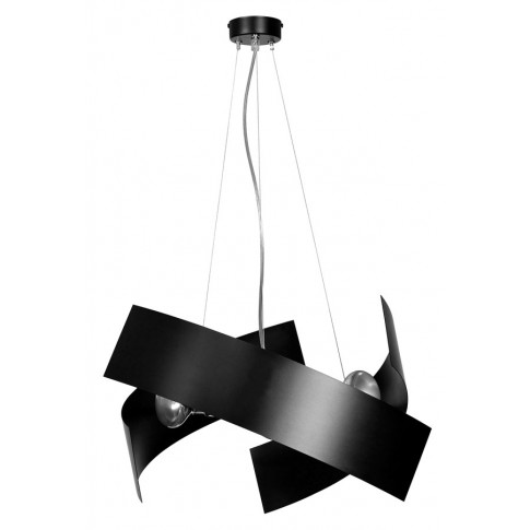 Czarna nowoczesna lampa wisząca z regulacją D026-Harren