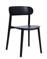Czarne minimalistyczne krzesło - Colins w sklepie Edinos.pl