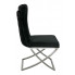 Czarne nowoczesne krzesło Vaes