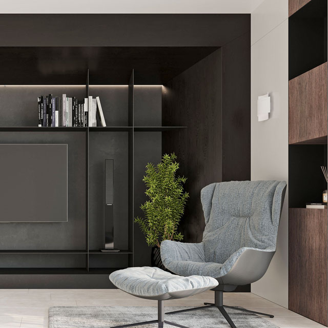 Nowoczesny biały kinkiet S173-Pertis