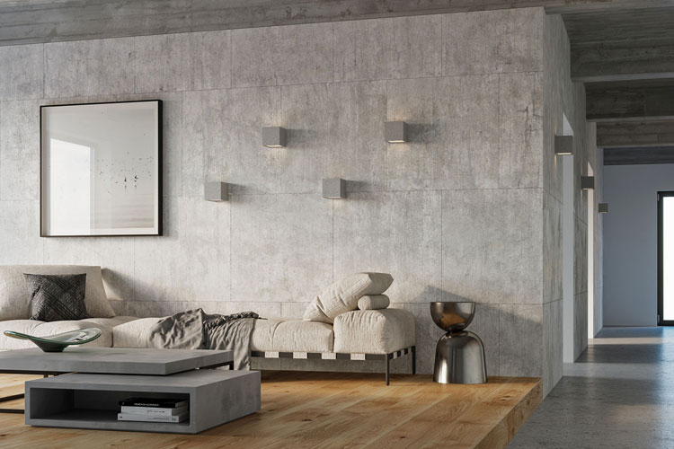 Betonowy kinkiet kostka w stylu loft S172-Karlen