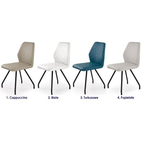 Zdjęcie białe krzesło w minimalistycznym stylu Adeks - sklep Edinos.pl