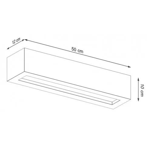 Wymiary kinkietu S175-Zina