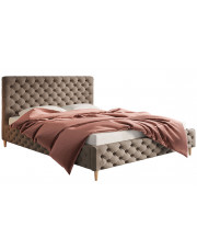 Pikowane łóżko z zagłówkiem 120x200 Cortis - 48 kolorów