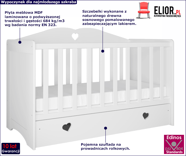 Łóżeczko dla niemowlaka Nolia 7X