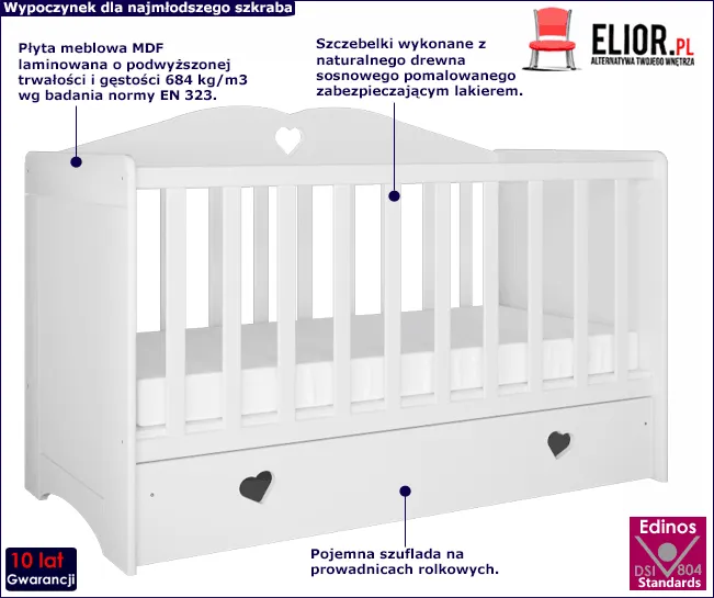 Łóżeczko dla niemowlaka Cecil 7X