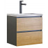 Wisząca szafka łazienkowa z umywalką - Moreno 2S 60 cm
