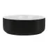 Czarno-biała okrągła umywalka Cersit