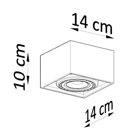 Wymiary plafonu S241-Malgo