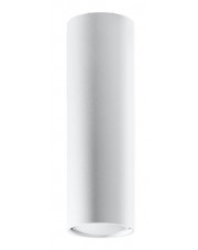 Biały minimalistyczny podłużny plafon - S244-Lagor w sklepie Edinos.pl
