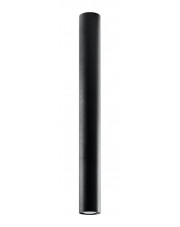 Czarny loftowy metalowy plafon tuba - S246-Lagor