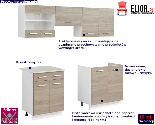 Produkt Zestaw szafek kuchennych - Forkis