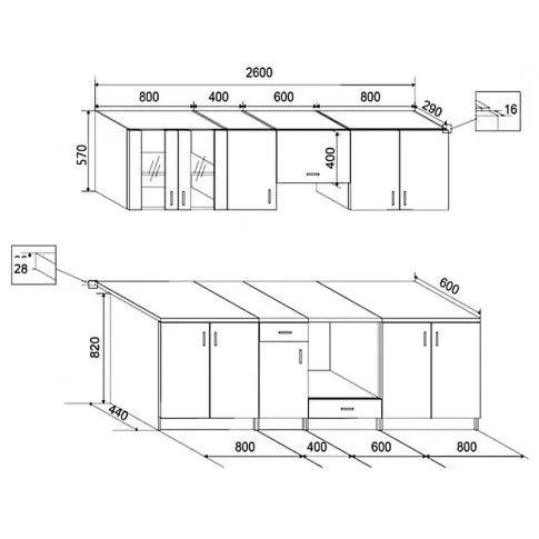 Zestaw Fuegis wymiary