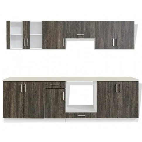 Zestaw mebli kuchennych w kolorze wenge Fuegis