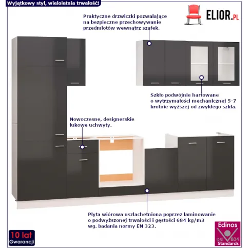 Zestaw 8 szafek kuchennych Skizo