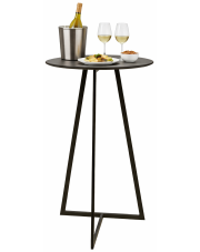 Wysoki stolik metalowy Gimi - Czarny w sklepie Edinos.pl
