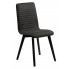 Czarne krzesło tapicerowane - Savio