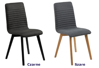 Tapicerowane krzesło Savio - czarne