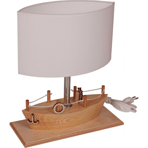 Drewniana lampka dziecięca statek S185-Mirva