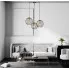 Niwoczesna czarna lampa do salonu D030-Lisen