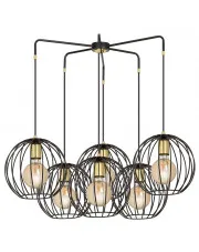 Czarna nowoczesna lampa wisząca - D031-Lisen w sklepie Edinos.pl
