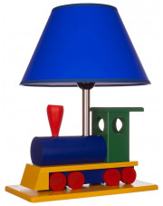 Kolorowa lampka dla dzieci na biurko lokomotywa - S189-Skarlet w sklepie Edinos.pl