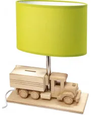 Zielona lampka dla dzieci ze skarbonką - S190-Edvin w sklepie Edinos.pl
