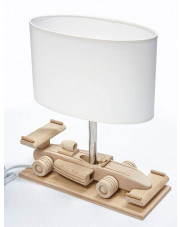 Biała lampka nocna dla dzieci wyścigówka - S191-Texan w sklepie Edinos.pl