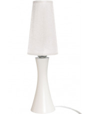 Biała lampka nocna z abażurem dla dziecka - S192-Larix w sklepie Edinos.pl