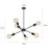 Czarna nowoczesna lampa wiszaca D036 Dantos
