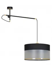 Czarna nowoczesna lampa wisząca z abażurem - D037-Ardos w sklepie Edinos.pl