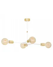 Biała nowoczesna lampa wiszaca - D044-Mingo w sklepie Edinos.pl